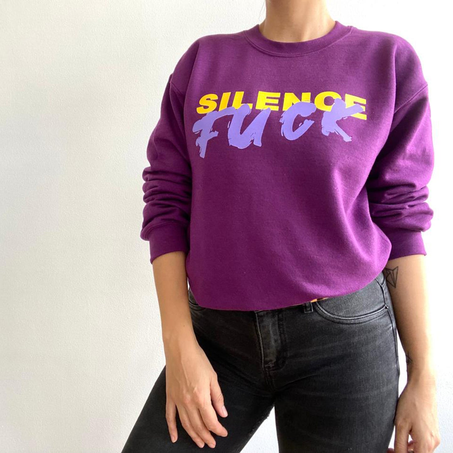FUCK SILENCE CREW NECK
